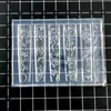 Molde para Uñas Artísticas de Venta Caliente Transparencia Alta Patrón de Mariposa Flor de Rosa Lirio Borde de Hielo Girasol Transfronterizo