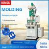 Hoje fabricantes de plástico máquina de moldagem por injeção vertical de precisão KSU-55T-3 máquina de moldagem de plástico de metal conector plugue quadro interno