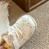 Zapatos Caminar Princesa para Niñas 2026 Primavera y Otoño Nuevos de Malla Floral Suela Suave Zapatos Casuales para Niñas Pequeñas