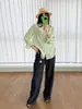 Camisa Rayada de Tencel y Ramio Nuevo Estilo 2026 Holgada Casual Manga Larga Top Ligero Protección Solar 1306 Cuatro Yuan Cuatro