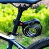 Candado de Combinación para Bicicleta Seleccionado Cuidadosamente para Bicicletas de Montaña, de Cinco o Cuatro Dígitos, Esencial para Ciclismo, Mejora Antirrobo, 120cm con Soporte para Candado