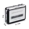 Capturadora de Cassette USB Reproductor de Radio Portátil Convertidor de Cinta de Cassette USB a MP3 Captura de Audio Reproductor de Música Grabadora de Cinta de Cassette