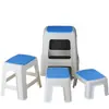Bancos de Plástico para Uso Doméstico, Sillas Engrosadas para Sala de Estar, Taburetes Pequeños para Baño, Taburetes Cuadrados para Baño, Taburetes Bajos para Niños, Taburetes Altos Apilables
