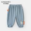 Calças anti-mosquito infantis Kaka Panda Calças de bebê Roupa de verão Calças para meninos Calças para meninas Calças de verão com ar-condicionado para bebês Roupa infantil