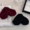 Mariposa Negra Afelpada Moda Terciopelo Cristal Completo Diamante Clip Tiburón Año Nuevo Rojo 2025 Otoño e Invierno Pasador