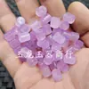 Cuentas de Barril Flor Flotante Azul Jadeíta, Cuentas Sueltas de Jade, Amarillas, Azules, Moradas, Verdes, Corte Recto, Medio Barril, Columna Recta, Cuentas para Accesorios de Joyería