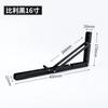 Soporte Triangular de Acero Inoxidable 304 Espesado Montado en la Pared Relación de Carga Soporte Plegable Estante para Tablas de Capas Estante de Almacenamiento Montado en la Pared