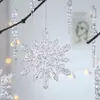 Polvo de Cristal de Hielo Navideño Transfronterizo Colgante de Copo de Nieve Decoración de Atmósfera Navideña Colgante para Árbol de Navidad Colgante Colgante