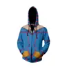 Comercio Exterior Nuevo Juego de YuGi-OH Wang Sudadera Impresa en 3D Cardigan Chaqueta con Capucha Suéter Cospal de Anime