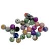 Acrílico doble color 8mm orificio recto cuentas alpinas de plástico degradado cuentas sueltas diy cadena para teléfono móvil material para abalorios