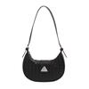 2024 Verão Cross-border Novas Bolsas Moda All-match Feminina Tecido Meia Lua Bolsa de Ombro Bolsa de Bolinho de Ombro Crossbody