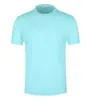 Camiseta de manga corta con cuello redondo, de malla de nylon tipo mariposa, tecnología de secado rápido y tacto frío, transpirable y cómoda, unisex, con bordado estampado