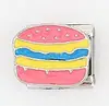 Nueva Serie de Pulseras Modulares Estilo Italiano Serie Hamburguesa Cadena de Ensamblaje de Personalidad de Estilo