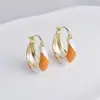 Nuevos Pendientes de Gota de Aceite Hechos a Mano de Moda y Alta Calidad con Diseño Tridimensional y Pendientes Geométricos para Mujer, Elegancia Francesa y Simplicidad