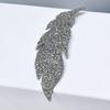 Novos Ornamento de Diamante para Roupas, Folhas, Cola com Suporte de Diamante, Apliques para Passar a Ferro, Simples Novos Strass, Acessórios de Joias Completamente de Diamante