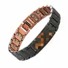 Pulseira magnética retro de moda popular com impressão a laser, fileira dupla, ornamentos de mão para casal removíveis, em estoque, atacado