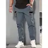 Pantalones casuales nuevos de primavera/otoño para hombre de Amazon transfronterizos, con múltiples bolsillos, diseño versátil, estilo moderno, ajuste cómodo y corte recto, disponibles para venta al por mayor