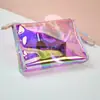 Bolsa Cosmética Transparente Láser Fantasía Personalizada de Fábrica con Gran Capacidad y Alta Apariencia Maletín de TPU Portátil Multifuncional Lavable