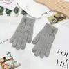 Guantes Cálidos Estilo Coreano para Invierno, Engrosados para Ciclismo, Separados por Dedos, a Prueba de Frío, Felpa de Cristal de Terciopelo para Pantalla Táctil, Lindos para Mujer Estilo Nuevo