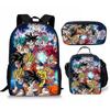 Amazon Dragonball mochila alunos do ensino fundamental e médio mochila de ombro de três peças bolsa de almoço bolsa de caneta uma geração de cabelo