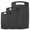 Tabla de cortar con patrón de mármol en stock, juego de tres piezas, tabla de cortar de plástico antideslizante para uso doméstico, tabla de cortar para frutas y verduras