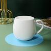 Taza de Porcelana Blanca Fórmula Bone China Taza de Agua para Pareja Retro Linda Taza de Té Taza de Café Regalo Taza de Cerámica Estampada