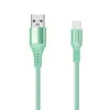 Cable de Datos Trenzado de Nylon Personalizado por el Fabricante Cable de Carga con Carcasa de Metal y Aluminio Tipo C Cable de Datos Universal USB para Teléfono Móvil
