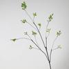 Hoja de primavera artificial rama grande hoja de otoño rama falsa hoja de planta artificial nuevo chino línea sinuosa paisaje floral