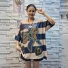 Camiseta de Manga Corta con Diamantes Calientes de Alta Resistencia para Mujer, Reductora de Edad, Vintage, Estampado de Fénix, Holgada, Talla Grande, Top Suéter, Transpirable, Seda de Hielo