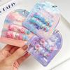 Unhas Wearable Personalizadas em Caixa Marinha com Diamantes para Crianças, Unhas Criativas, Unhas Wearable para Crianças, Unhas Postiças, Adesivos de Manicure, Desenhos Animados