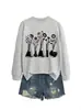 Amazon eBay sitio independiente de moda y único para mujer, recipiente químico de cinco frascos, sudadera floral otoño-invierno para comercio exterior