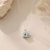 Acessórios de Colar com Fecho de Aço Titânio Mais Vendidos na Amazon Transfronteiriça para Mulheres, Joia de Corrente para Clavícula de Alto Padrão Ouro 18K