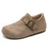 Zapatos planos de moda para mujer estilo Birkenstock con 3 cm de altura, forrados de felpa para abrigar, sin cordones, zapatos de algodón afelpado, nuevos mocasines estilo otoño/invierno