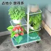 Estante de Flores Estilo Europeo, Hierro Forjado de Múltiples Niveles para Sala de Estar Interior Balcón Estante de Almacenamiento, Soporte para Maceta Rábano Verde, Diseño Patentado de Pie