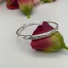 Joyería Chapada en Oro Redonda Barriga Empujar-Tirar Cielo Estrellado Pulsera de Cobre Chapada en Plata para Mujeres Lisa Sólida Pulsera de Dragón y Fénix Pulsera de Uña de Arena 99