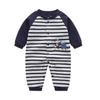Mameluco de bebé niño con uniforme de béisbol, ropa para bebé de 0 a 1 año, primavera y verano, algodón, mameluco de manga larga, mameluco de primavera