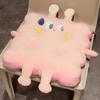 Lindo cojín de peluche con forma de gato y abrazo de corazón para niña creativa, cojín para silla de oficina y escuela, regalo cálido y grueso