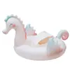 Boia Inflável com Protetor Solar, Boia de Assento de Cisne para Bebê, Boia de Assento Infantil Antiviro, Boia Flutuante Espessada com Assento entre as Pernas