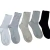 Calcetines de encaje de media pantorrilla nuevos para primavera y otoño, simples y versátiles, calcetines Ins sin costuras de alta gama a la moda, calcetines holgados retro coreanos
