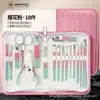 Set de Cortaúñas, Estilo Cremallera, Set de 30 Piezas, Cortaúñas de Acero Inoxidable, Set Completo de Manicura, Removedor de Cutículas, Herramientas de Manicura Portátiles