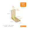 Hierro Angular Engrosado Color Zinc Escuadra Angular de 90 Grados Soporte de Estante en Ángulo Recto Pieza de Hierro para Fijación de Mesa y Silla de Tablero de Madera Escuadra Angular de Mueble y Gabinete