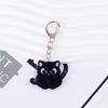 Gato dos desenhos animados Acrílico Chaveiro Bonito Gato Preto Pingente Mochila Pendurado Pingente Transfronteiriço Chaveiro Pequeno Pingente