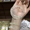 Pulsera apilable de amatista natural de doble círculo con múltiples gemas, citrino amarillo, aguamarina para mujer, diseño de nicho, regalo