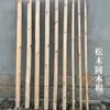Pinheiro Vermelho Resistente à Radiação Madeira Bruta Carbonizada Anticorrosiva Madeira Maciça Madeira Redonda Poste de Madeira Pilar de Construção Antiga Chinesa Tronco Vareta de Madeira de Abeto