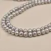 Nuevo Stock Perlas de Semilla de 7-8mm Sin Pepita Verde Pavo Real Negro Casi Redondas Enhebradas Cuentas Sueltas Naturales Accesorios de Joyería DIY