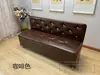 Taburete Sofá Almacenamiento Simple de Cuero con Respaldo, Taburete de Almacenamiento para Dormitorio, Apartamento Pequeño, Taburete Sofá para Salón de Belleza, Se Puede Usar como Taburete para Cambiarse los Zapatos