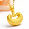 Tailandia superficie de arena oro significado riqueza lingote de dinero rodante vida larga candado colgante colgante suerte cobre candado de fortuna bolsa