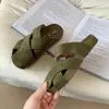 Nuevas pantuflas casuales para mujer tipo slip-on con diseño hueco, suela gruesa, punta cerrada, estilo verano, tira cruzada slip-on 2026