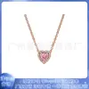Anillo Pandora s925 Cobre Blanco Chapado en Plata Collar con Forma de Corazón Aretes de Oro Rosa Traje de Moda Amor Joyería