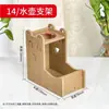 Nido para Hámster Dorado Casa Pequeña para Hámster Refrigeración de Verano Escondite de Madera Anti-Mordeduras Resistente a la Masticación Dos Pisos Luteína Pollo Villa Grande